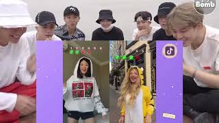 BTS REACTION Kika Kim vs Tiktokers [upl. by Asimaj723]