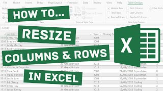 How to Resize Columns and Rows in Excel [upl. by Phyllis]