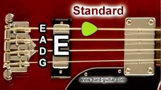 Bass Guitar Tuner  E Standard Tuning E A D G 4 Strings [upl. by Nulubez]