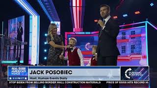 JACK POSOBIEC’S FAMILY JOINS HIM ON STAGE [upl. by Intirb156]