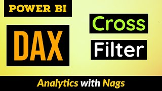 Cross Filter in Power BI DAX Tutorial 3550 [upl. by Zuleika438]