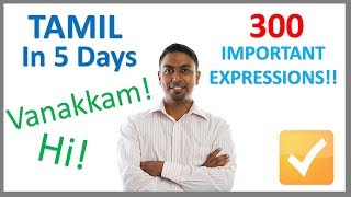 Learn Tamil in 5 Days  Conversation for Beginners [upl. by Romona]