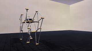 Strandbeest simulation Jansens Linkage [upl. by Nwahsat]