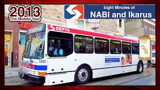 SEPTAs American Ikarus and NABI Buses in 2013 [upl. by Brooking628]