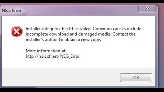 HOW TO FIX NSIS Error Easily 100 WORKING  WINDOWS 81107 8 [upl. by Aissak]