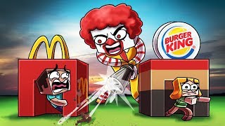 Minecraft  MCDONALDS BASE CHALLNEGE Mcdonalds vs Burger King [upl. by Notlih765]