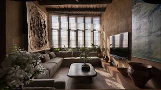 Interior Design ▸ Wabi Sabi Apartment Tour [upl. by Nagad218]