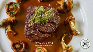 Tournedos Pepper Sauce Chanterelle – Bruno Albouze [upl. by Dumm]