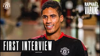 quotIll do everything possible to win trophiesquot  Raphael Varanes first Manchester United Interview [upl. by Derward699]