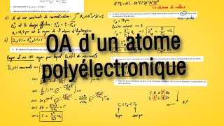 OA d’un atome polyélectronique [upl. by Nuahsel]