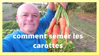 comment semer les carottes [upl. by Notyalc]