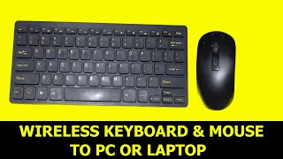 How to connect wireless keyboardmouse to your LAPTOP OR PCELECTRECA [upl. by Miran]