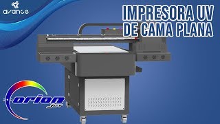 Impresora UV de cama plana Orionjet UV LED GZW6090TX [upl. by Lehcem]