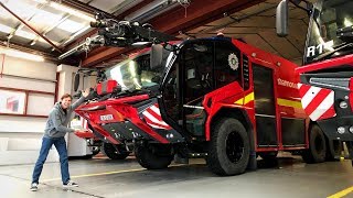 2019 Rosenbauer PANTHER Airport Fire Engine Full Tour Latest Tech [upl. by Notsud]