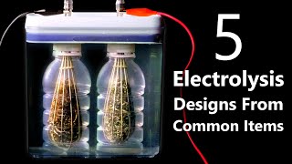 DIY HydrogenOxygen Generators From Grocery Store Items HHO Fuel Cells amp Split Cell Electrolysis [upl. by Oijres]