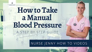 How to Take a Blood Pressure Manually  The Correct Way [upl. by Ordnasela155]