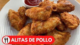 ALITAS DE POLLO FRITAS  SUPER CRUJIENTES Y FACIL DE HACER [upl. by Disini364]