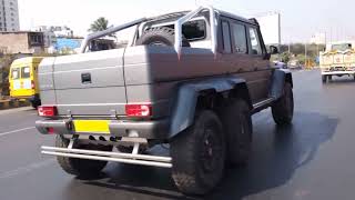 The MercedesBenz G63 AMG 6x6 IN INDIA  MUMBAI [upl. by Ennahoj]