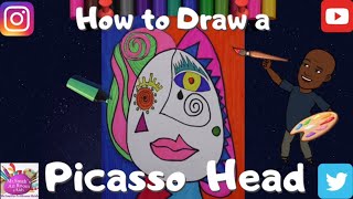 How To Draw A Picasso Head [upl. by Alohcin]