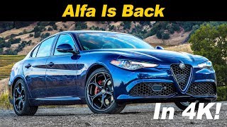 2018 Alfa Romeo Giulia Review and Road Test In 4K UHD [upl. by Malilliw]