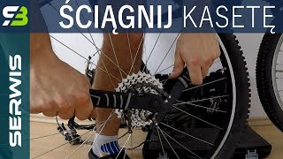 Ściąganie koła i kasety w rowerze Serwis roweru dla początkujących [upl. by Inal]