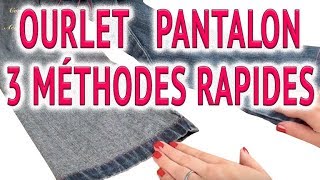 Comment faire un ourlet de pantalon ✂️ 👍 3 méthodes rapides [upl. by Naesad]