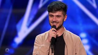 Americas Got Talent 2020 Luca Di Stefano Sings Lets Get It On Full Performance S15E04 [upl. by Yann]