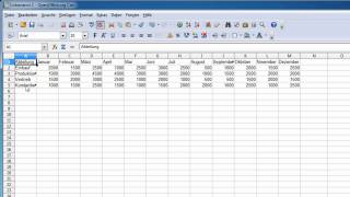 Open Office Calc  Texte drehen [upl. by Drape313]