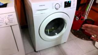 Washing machine Samsung REMOVE TRANSPORT BOLTS or this happens [upl. by Gemmell]