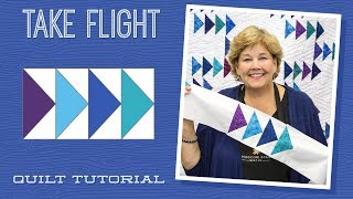 Make a quotTake Flightquot Quilt with Jenny Doan of Missouri Star Video Tutorial [upl. by Mcgrody]