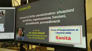 Corso concorsi in Sanità  lezione 03  diritto amministrativo 15022020 [upl. by Jeanine]