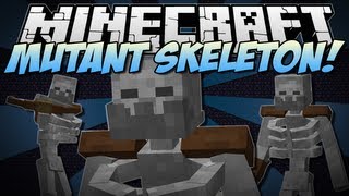 Minecraft  MUTANT SKELETON NEW Addition to Mutant Creatures  Mod Showcase 162 [upl. by Slinkman]