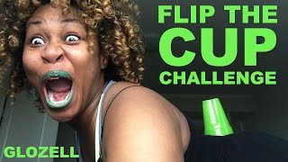 Flip The Cup Challenge  GloZell [upl. by Sucam]