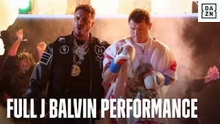 J Balvins Full Performance At Canelo vs Yildirim [upl. by Anaehs367]