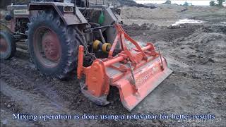 Soil Stabilisation using cement  HIGHWAY ENGINEERING [upl. by Tarkany542]