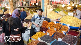 Tehran The Grand Bazaar amp Bustling Street Food [upl. by Nesnah]