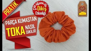 KUMAŞ TOKA NASIL YAPILIR – ÇOCUĞUNUZLA DİKİŞ ETKİNLİĞİ  HOW TO MAKE FABRİC HAİRPİN  Dikiş Hocam [upl. by Annayr]