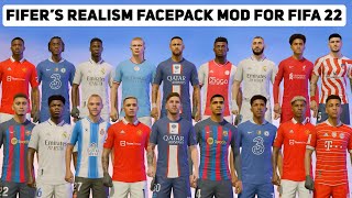 FIFERs Realism Facemod For FIFA 22 X EEP MOD PC [upl. by Effy]