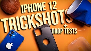 iPhone 12 Drop Tests  Trick Shots  Spigen Tough Armor Case  Review [upl. by Nilyram237]