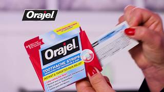 How to use Orajel Toothache Strips [upl. by Narmi]