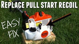 HOW TO FIX STIHL PULL START RECOIL [upl. by Htebi]