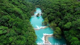 Cascada de Micos desde el aire Huasteca Potosina San Luis Potosí 4k [upl. by Erving446]