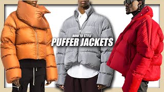 HOW TO STYLE PUFFER JACKETS  EVERYTHING you NEED to know Mens Fashion amp Streetwear [upl. by Alejandrina]