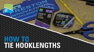 TACKLE ROOM TIPS  How To Tie Hooklengths [upl. by Direj800]