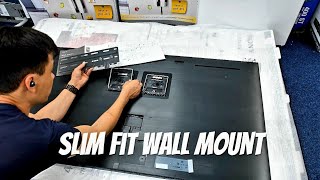 Samsung Slim Fit Wall Mount Unboxing Install on Neo QLED QN95A 55quot [upl. by Anire]