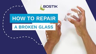 How to repair a broken glass with Bostik Fix amp Glue [upl. by Aicnom187]