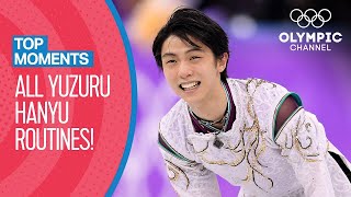 All Yuzuru Hanyu Olympic Routines  Top Moments [upl. by Eadith]