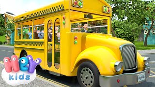 The Wheels On The Bus song  karaoke 🚌 HeyKids  Nursery Rhymes [upl. by Carmencita215]