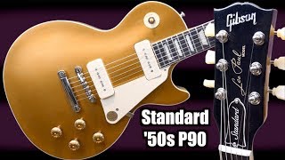 The NEW Standard 50s P90 Gold Top  2019 Gibson Original Collection Les Paul Review and Demo [upl. by Zandt]