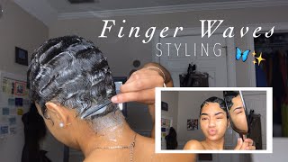 how to FINGER WAVES ✨✨✨ [upl. by Nnylahs]